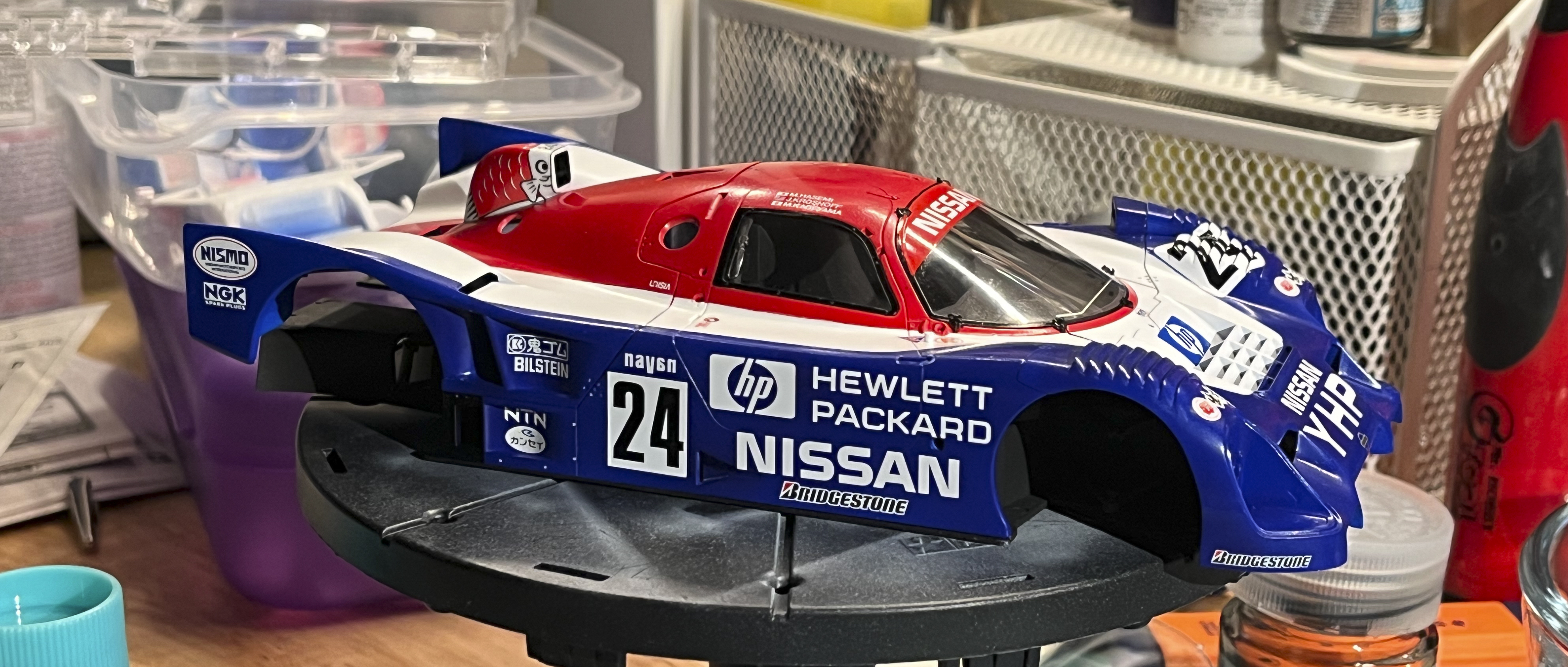 Let's review Tamiya's 1/24 1995 Nismo Clarion GT-R LM w/ Hobby